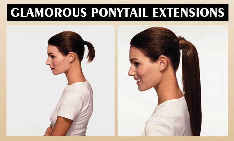 Clip in Ponytails Extensions Melbourne Human Hair